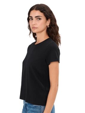 Madewell Northside Black Short Sleeve Crewneck Tee